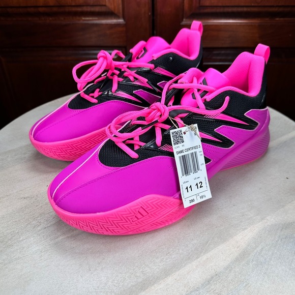 Adidas Dame Certified 3 Lucid Fuchsia Mens 11 Basketball Shoes NEW - Picture 3 of 13